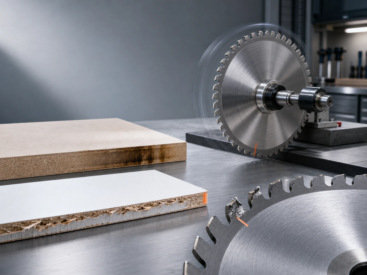 Common saw blade cutting problems including burning vibration chipping and broken teeth
