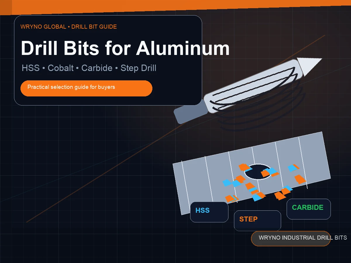 Drill Bits for Aluminum - industrial drill bit selection guide cover image