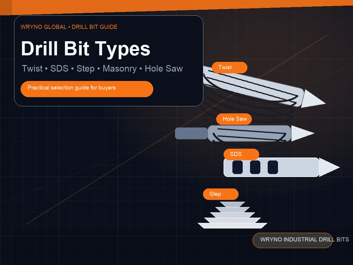 Drill Bit Types - industrial drill bit selection guide cover image