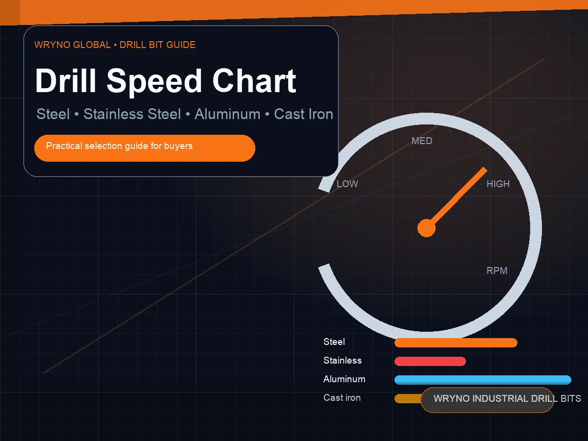 Drill Speed Chart - industrial drill bit selection guide cover image