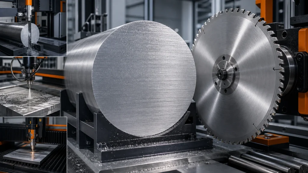 Large-Diameter Bar Cutting Guide: Saw Blade, Band Saw, Waterjet or Laser?