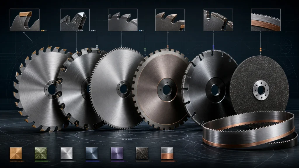 Saw Blade Material Types Explained: TCT, PCD, HSS, Cermet, CBN and More