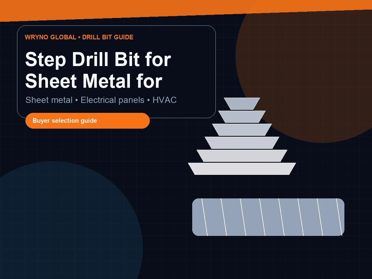 Step Drill Bit for Sheet Metal industrial drill bit guide cover image